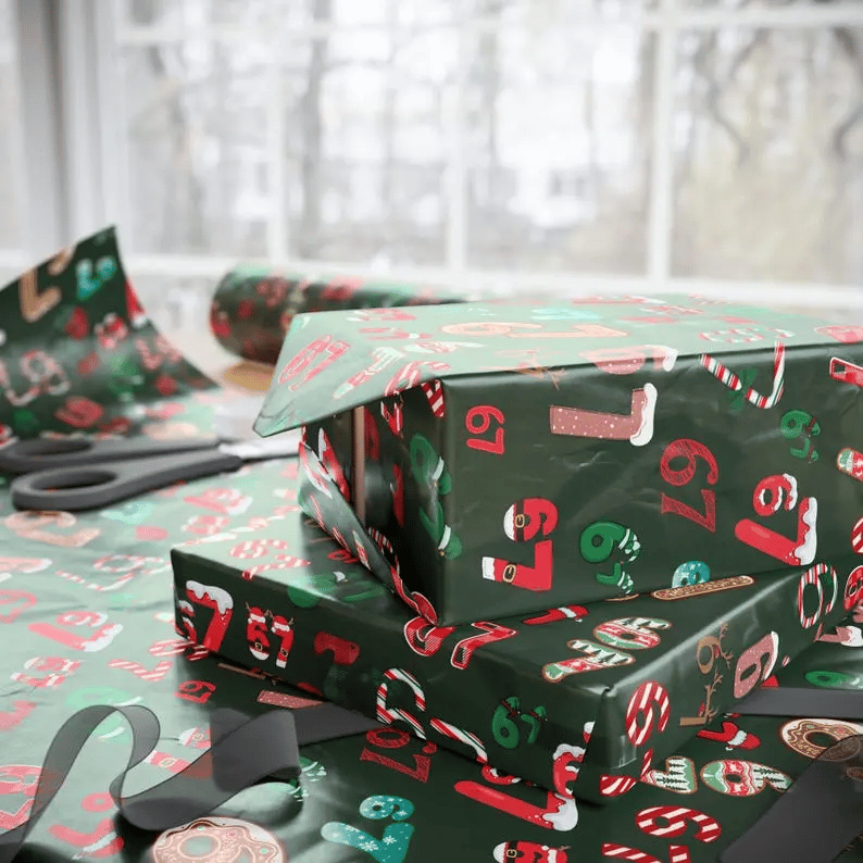 🔥SEULEMENT 50 % DE RÉDUCTION - 🎁 Papier cadeau de Noël – Emballez vos cadeaux avec style grâce à la tendance de Noël 🎄 