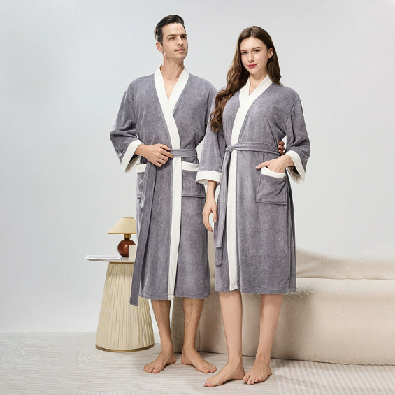 (Neuheiten) Kuschelwohl™ Premium Bademantel aus 100% Baumwolle (Hautfreundlich) – 🎄 Neue Farben & Weihnachts-Sale