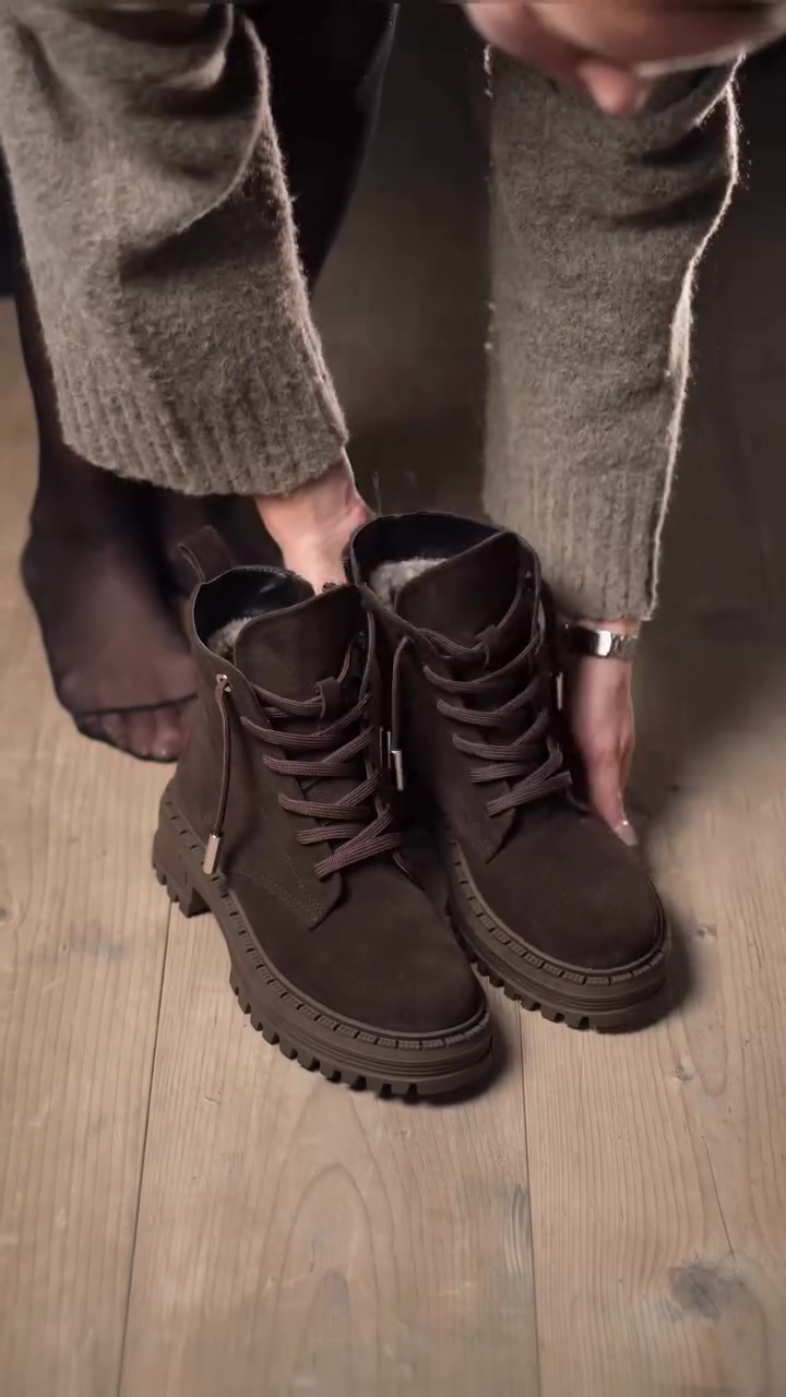 Modische Damen-Martin-Stiefel mit seitlichem Reißverschluss und niedrigem Absatz