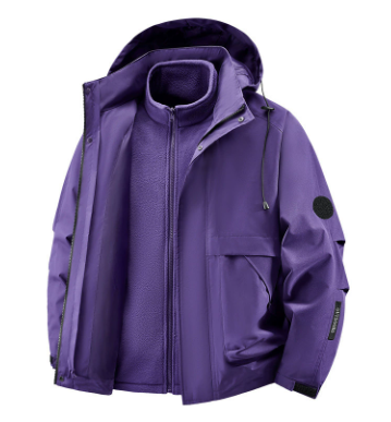 🧥❄️ Veste thermique confortable pour homme avec capuche et doublure polaire – Déperlante, coupe-vent et chaude