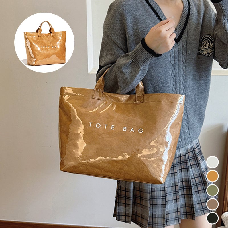 👜 Sac fourre-tout Cozy™ Designer avec imprimé lettres (Vente directe) – 👜 Accessoire tendance – 🎄 Remise immédiate pendant les soldes de Noël