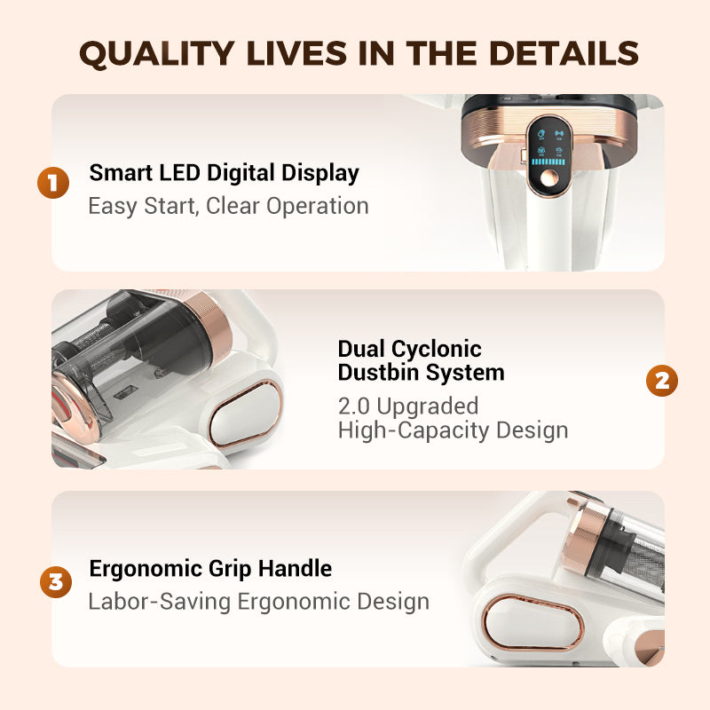 ⏳Zeitlich begrenztes Sonderangebot⏰Matratzenstaubsauger zur Entfernung von Hausstaubmilben [Kostenloser Versand🇬🇧]