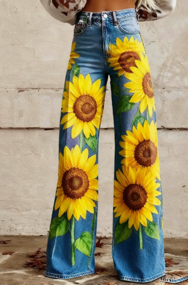 Kuschelwohl™ 3D-Print Freizeithose im Jeans-Look – Super Bequem & Hautfreundlich 👖 🎁 (Weihnachts-Sale)