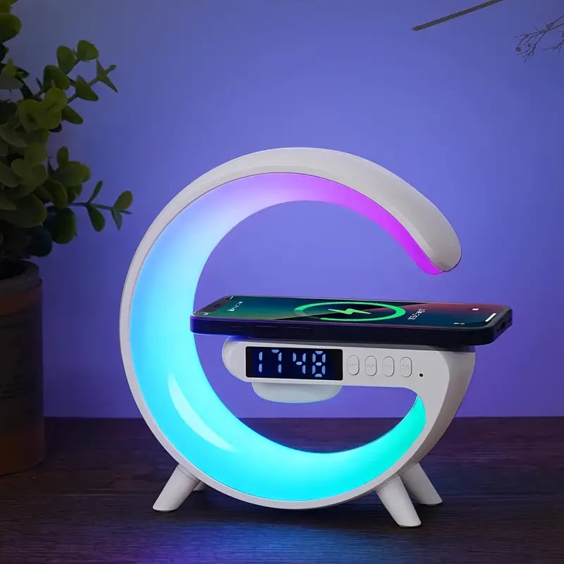 🎁Last Day Sale 49% OFF🔥Kuschelwohl Multifunktionaler Bluetooth-Lautsprecher – Farbwechsel, kabelloses Laden & Wecker, jetzt im Weihnachtsrabatt 🎄