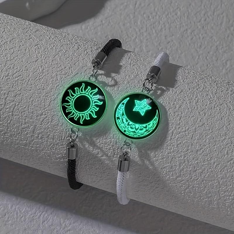 ❤️✨ Bracelet de couple avec motif soleil et lune – un lien qui perdure, même à distance ! ✨ 