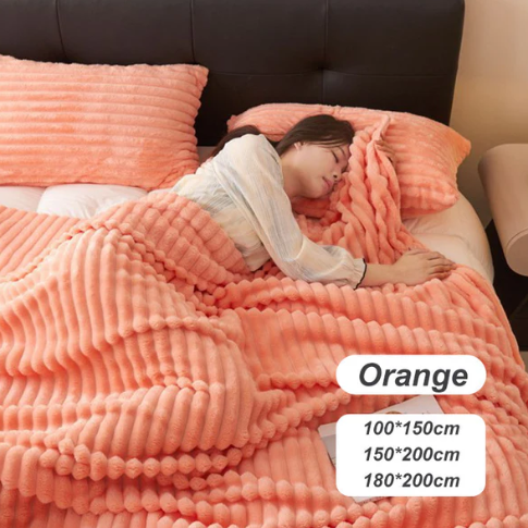 🌙 Ultraweiche Thermo-Flanell-Kuscheldecke – hautfreundlich, atmungsaktiv & extra warm ❄️🛏️