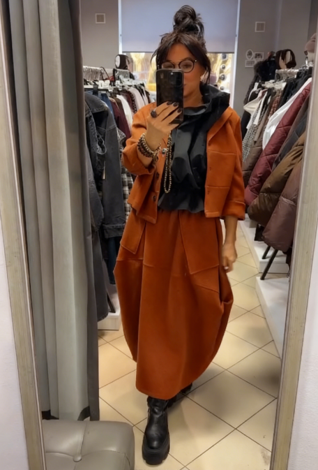 Ensemble manteau et jupe élégant Kuschelwohl™ – Tendance et chaud (Grandes soldes de Noël 🎄) 