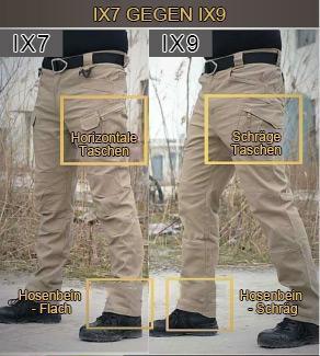 Pantalon tactique imperméable surdimensionné pour homme, idéal pour les activités de plein air (IX7/IX9) 