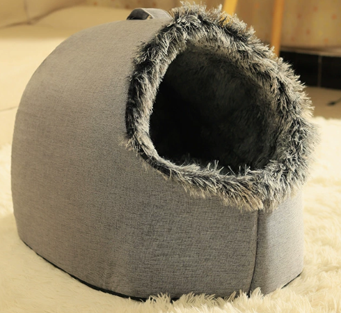 💥 Offre spéciale 🐾 Lit grotte chaud pour animaux de compagnie en hiver