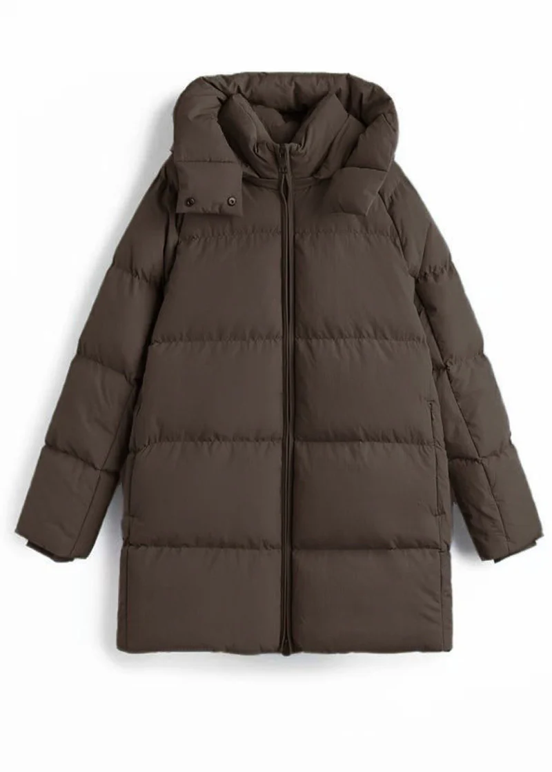 Doudoune chaude et matelassée Cozy Comfort™ avec capuche et fermeture éclair – 🎄 Offre exclusive de Noël 