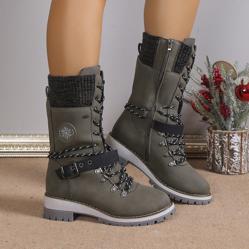 👢 60% RABATT! ❄️ Wasserdichte Knie-Schneestiefel – Warm, Rutschfest & Langlebig – Perfekt für Outdoor 🧤