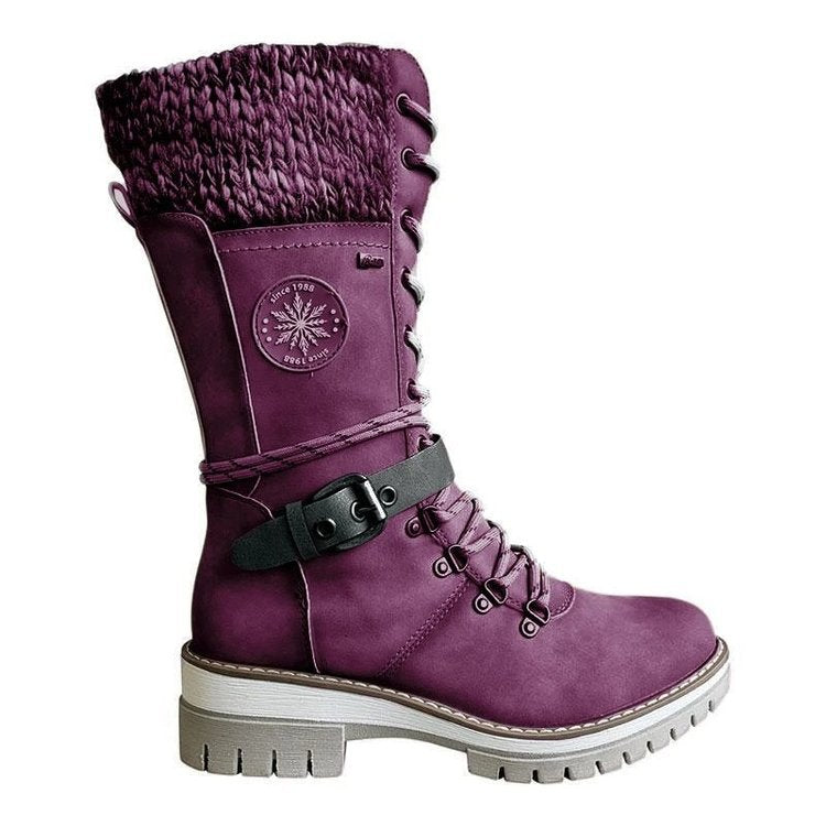 👢 60% RABATT! ❄️ Wasserdichte Knie-Schneestiefel – Warm, Rutschfest & Langlebig – Perfekt für Outdoor 🧤