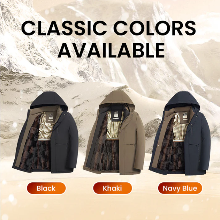 🔥Offre spéciale🔥Parka thermique à capuche pour homme 