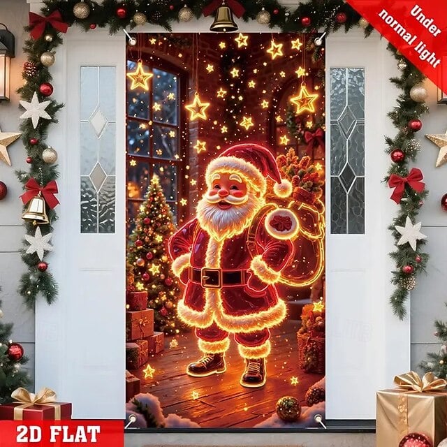 ⏰Christmas Limited Sale 49% OFF!!🎄Weihnachtstür-Deko für sofortige Festtagsdekoration