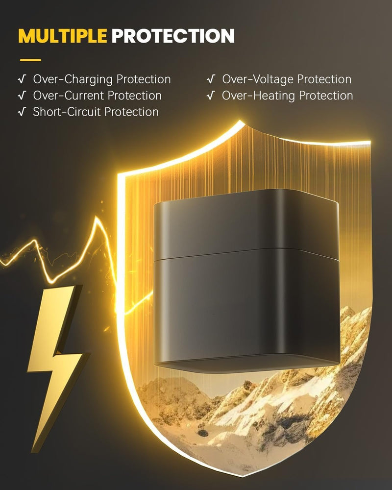 💥🔋Lithium-Ionen-Batterie mit integriertem Ladegerät💡Überladungsschutz