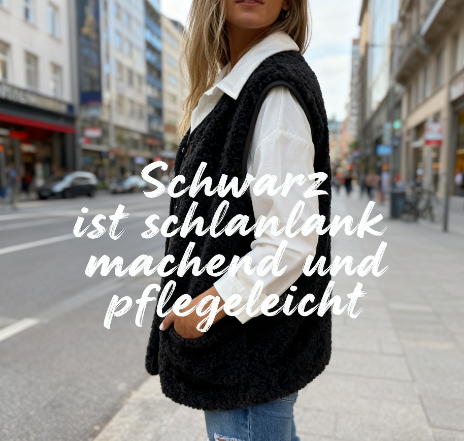 🎉Neu eingetroffen – 50 % Rabatt💛Kurze, warme Herbstweste für Damen mit Knopfleiste