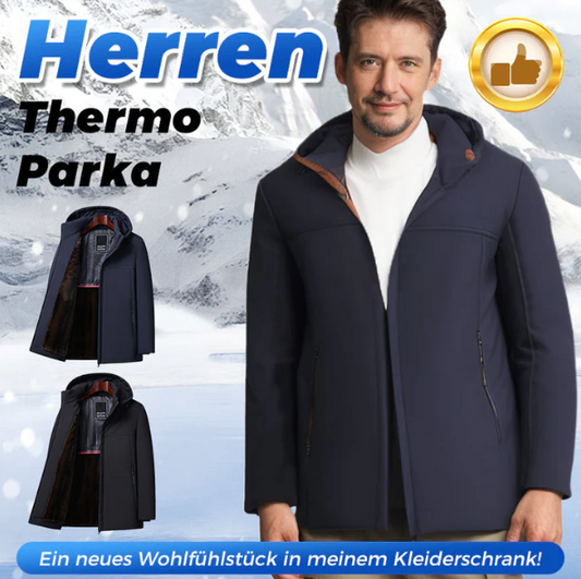 ❄️Warmes Geschenk🔥Dicker Thermo-Parka mit Kapuze für Herren✈️Kostenloser Versand
