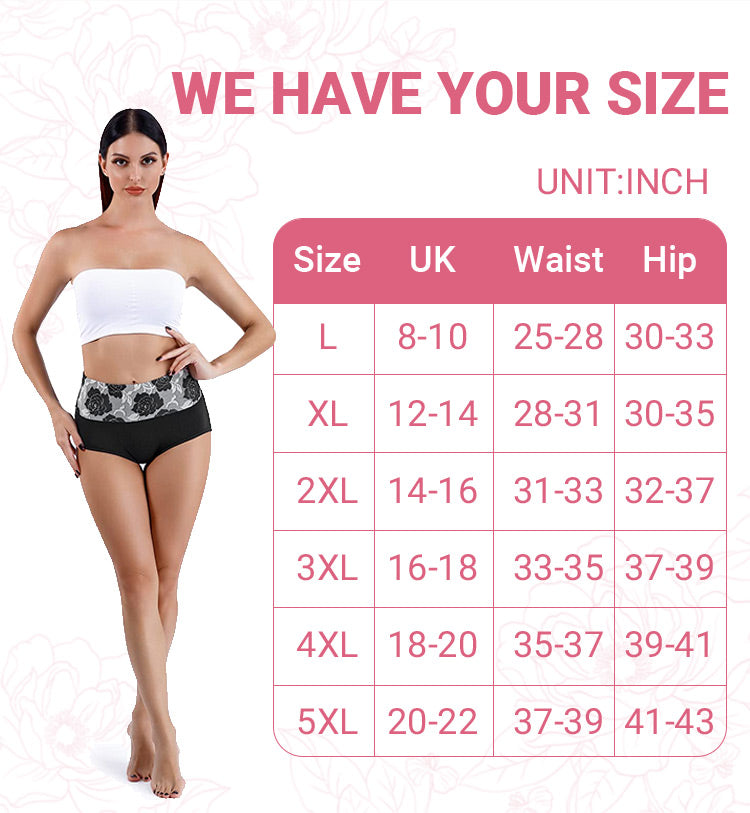Culottes taille haute Kuschelwohl™ avec protection anti-fuites et effet ventre plat – 🎄 Offre exclusive de Noël 
