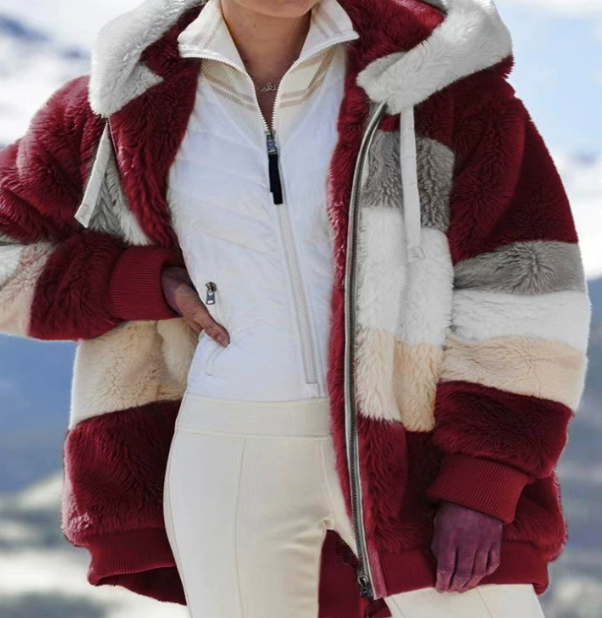 🔥 50 % RABATT – 🐑KONTRASTIERENDER WATTIERTER MANTEL AUS LAMMWOLLE🎁SONDERANGEBOT