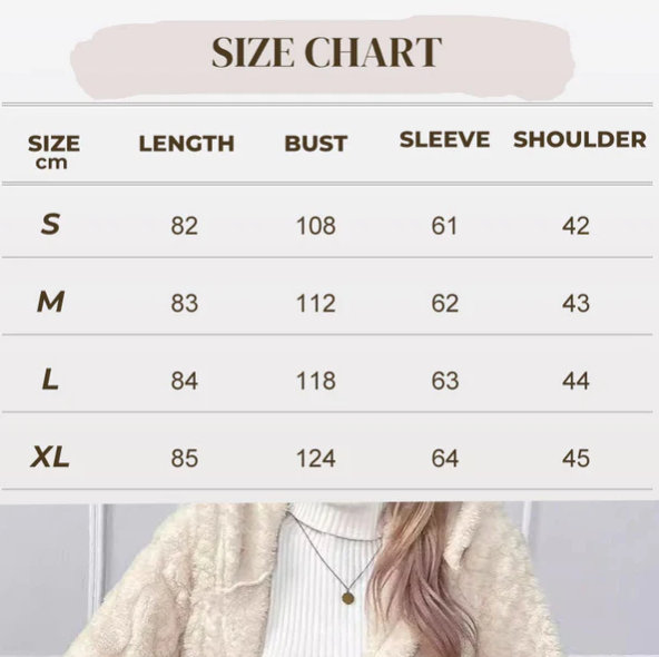 Warme Damenjacke mit Kapuze und Rautenmuster