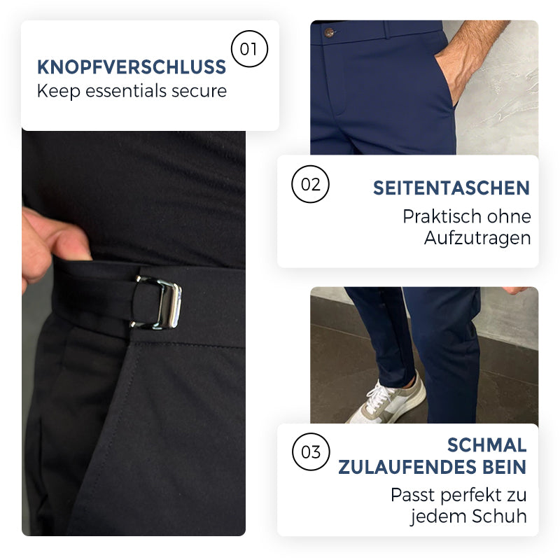 Pantalon slim stretch pour homme – Élégant et confortable | 50 % de réduction pour le Black Friday ! 🎁