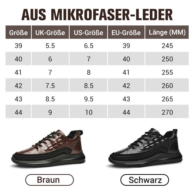 【HEUTIGE 57 % RABATT】Slip-On-Sneaker für Herren aus Mikrofaser-Leder