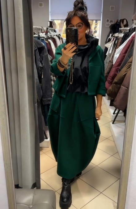 Ensemble manteau et jupe élégant Kuschelwohl™ – Tendance et chaud (Grandes soldes de Noël 🎄) 
