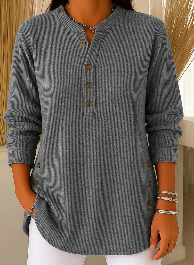 Pull en maille pour femme – Col rond confortable, manches longues et coupe décontractée | Promotions de Noël hiver 2025 – Jusqu'à 40 % de réduction 