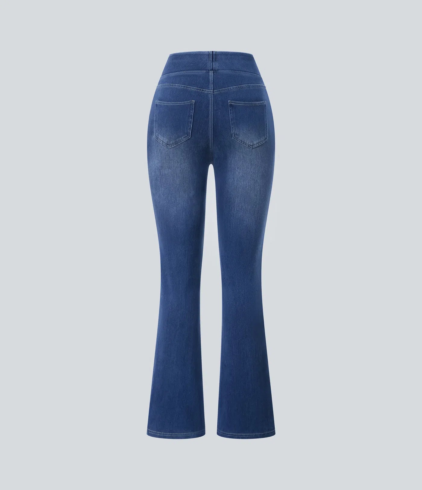 Kuschelwohl™ High-Waist Bootcut Jeans im Washed-Look mit Taschen – Großer Weihnachts-Sale (Bis zu -50%)