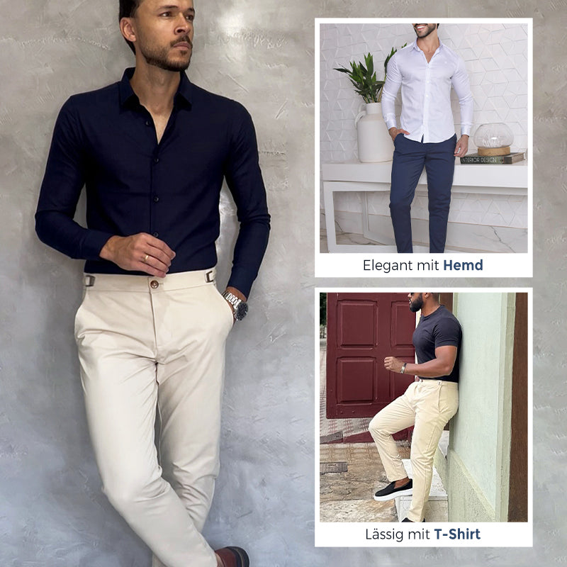 Pantalon slim stretch pour homme – Élégant et confortable | 50 % de réduction pour le Black Friday ! 🎁