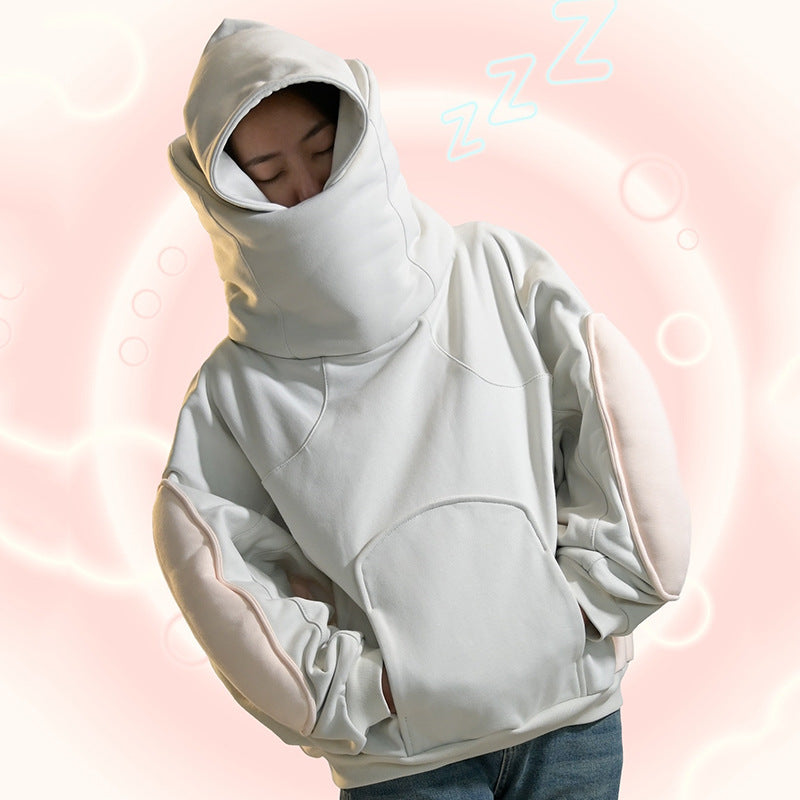 Kuschelwohl™ Hoodie mit Ärmel-Kissen Warm & perfekt fürs Nickerchen im Büro