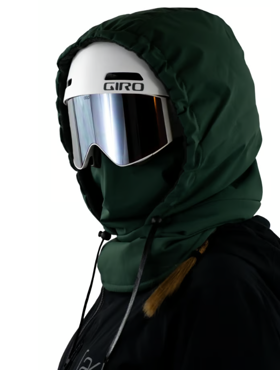 🏔️🧢 Cagoule thermique 3 en 1 confortable avec bonnet – Capuche d'hiver compatible avec un casque pour le ski, le vélo et les activités de plein air ❄️