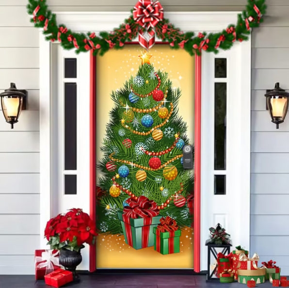🌟🌟Décorations de Noël pour la porte d'entrée 2025 