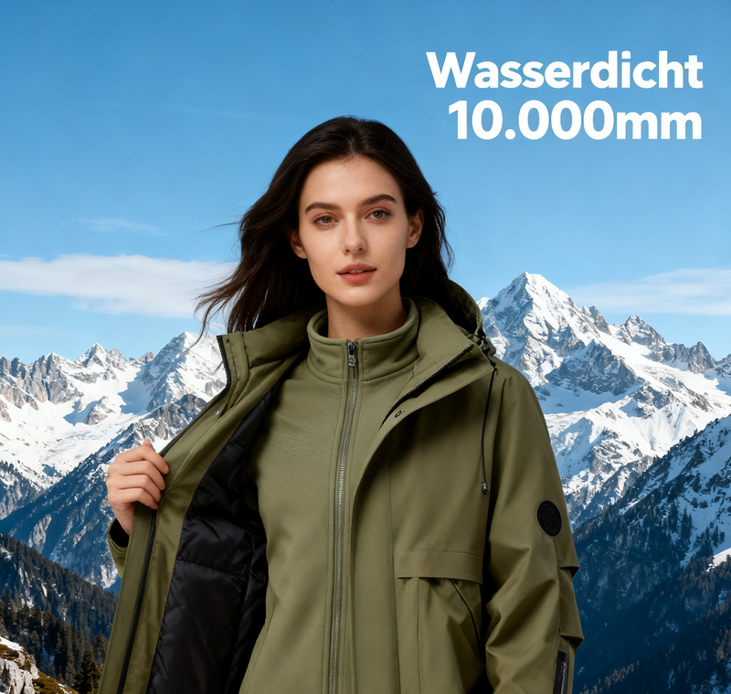🧥❄️ Veste thermique confortable pour homme avec capuche et doublure polaire – Déperlante, coupe-vent et chaude