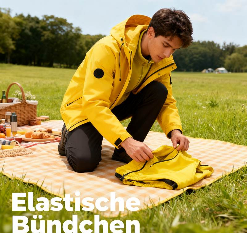 🧥❄️ Veste thermique confortable pour homme avec capuche et doublure polaire – Déperlante, coupe-vent et chaude