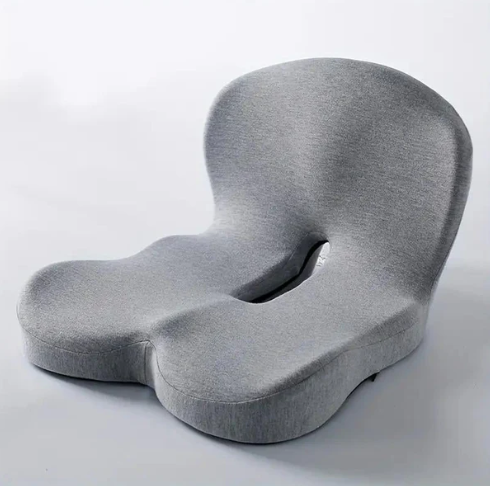 🪑 Kuschelwohl Ergonomischer Bodenstuhl – Sitzkissen mit Rückenlehne, Steißbeinaussparung & rutschfester Basis 🌬️