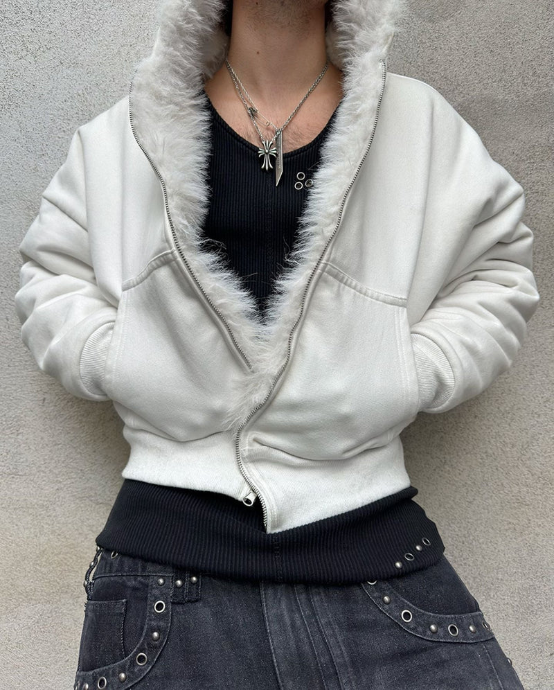 Sweat à capuche zippé réversible en polaire – Tendance hiver 2025 ❄️ | Soldes de Noël : jusqu’à 45 % de réduction et sans frais cachés ! 🎁 