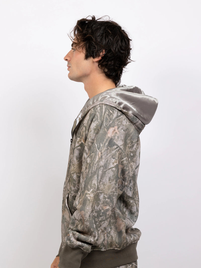 Ensemble de loisirs oversize Kuschelwohl™ : Sweat à capuche et pantalon camouflage à imprimé feuille d'érable – 🎄 Grande vente de Noël