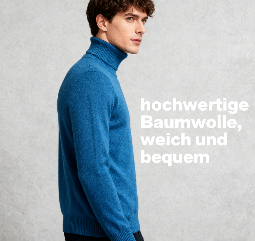 🔥Black-Friday-Mega-Angebot – 49 % Rabatt! ✨ Premium Kaschmirpulli Herren Einfarbig - Weiches Wohlfühlgarn mit Moderner Passform für Business & Freizeit 👔🎯