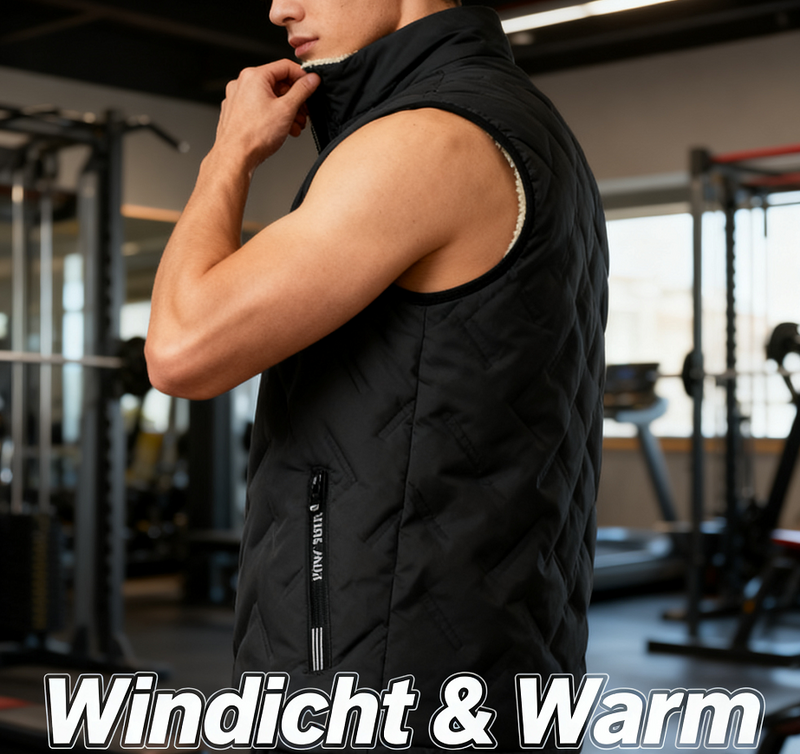 ❄️ Gilet thermique confortable pour homme – léger, coupe-vent et doublé chaud (polaire) 🔥