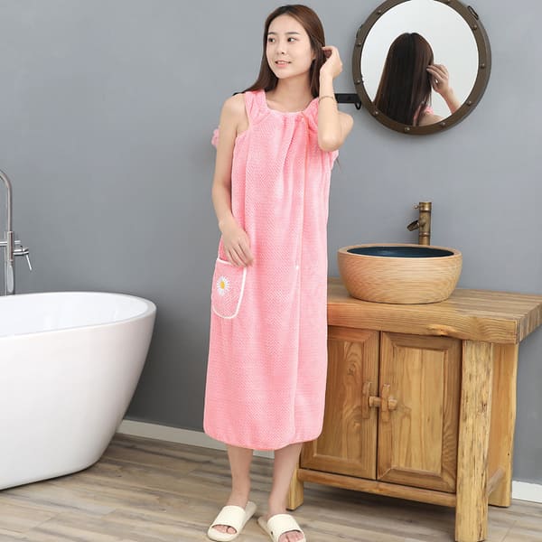 (1+1 GRATIS) Kuschelwohl™ Ultra-Softes Wellness-Badetuch zum Anziehen – 🎄 Großer Weihnachts-Sale