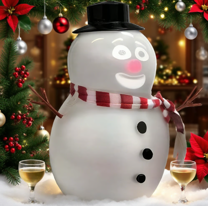⛄️ Sprechender animierter blinkender Schneemann mit integriertem Projektor und Lautsprecher, Plug-and-Play🎄