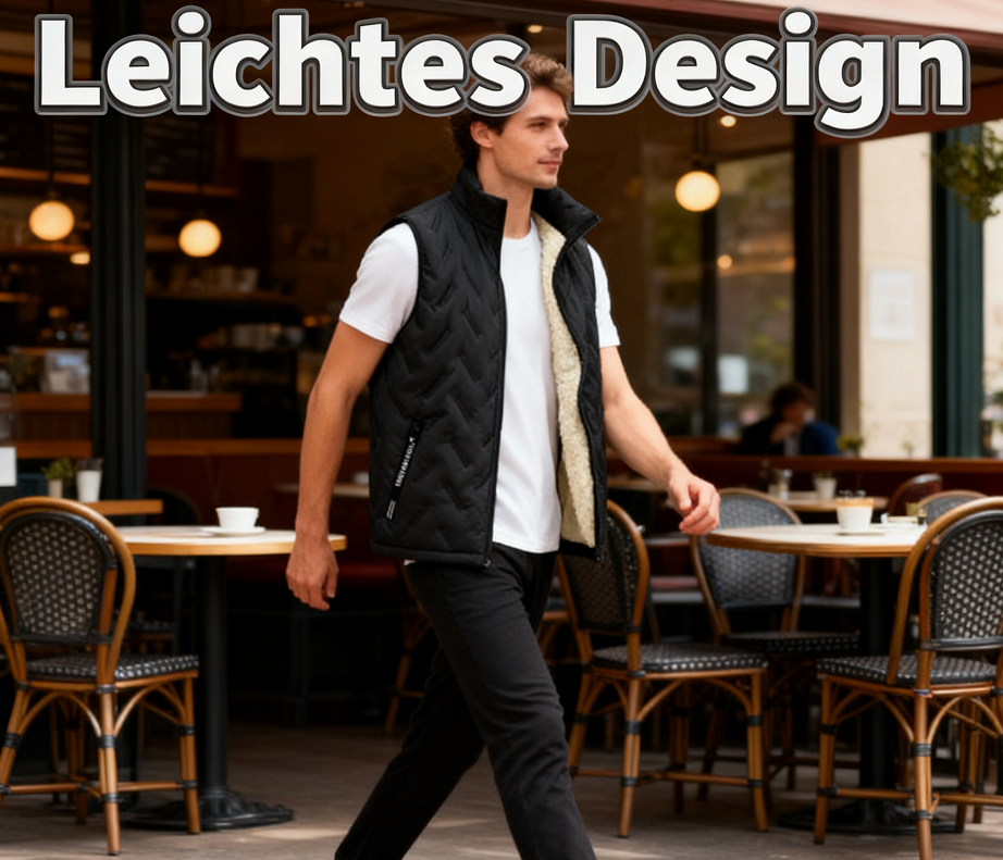 ❄️ Kuschelwohl Herren Thermo-Weste – leicht, winddicht & warm gefüttert (Fleece) 🔥