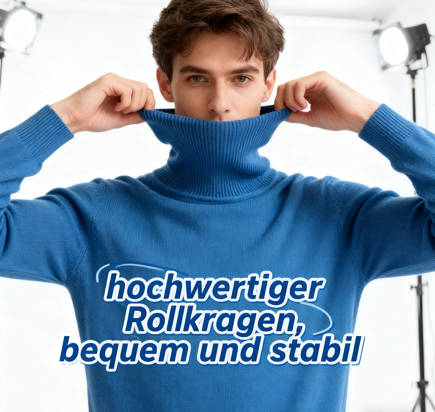 🔥Black-Friday-Mega-Angebot – 49 % Rabatt! ✨ Premium Kaschmirpulli Herren Einfarbig - Weiches Wohlfühlgarn mit Moderner Passform für Business & Freizeit 👔🎯