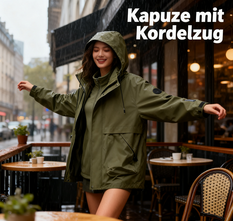 🧥❄️ Veste thermique confortable pour homme avec capuche et doublure polaire – Déperlante, coupe-vent et chaude