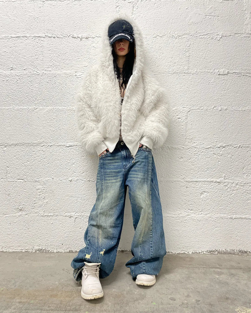 Sweat à capuche zippé réversible en polaire – Tendance hiver 2025 ❄️ | Soldes de Noël : jusqu’à 45 % de réduction et sans frais cachés ! 🎁 