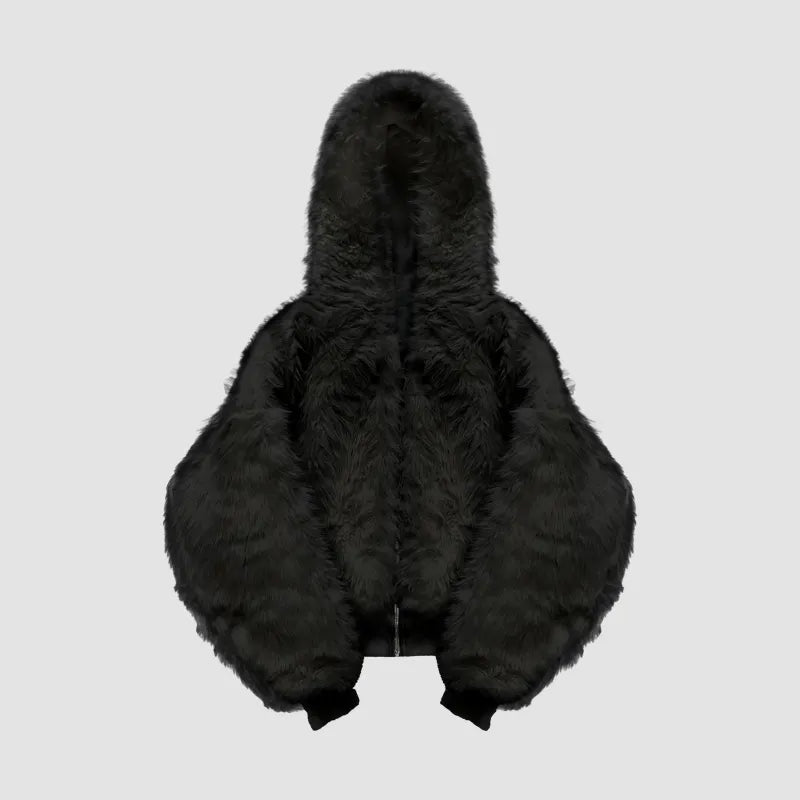Sweat à capuche zippé réversible en polaire – Tendance hiver 2025 ❄️ | Soldes de Noël : jusqu’à 45 % de réduction et sans frais cachés ! 🎁 