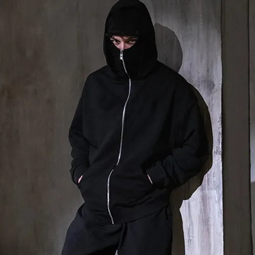 NINJA-KAPUZENPULLOVER MIT STURMHAUBE