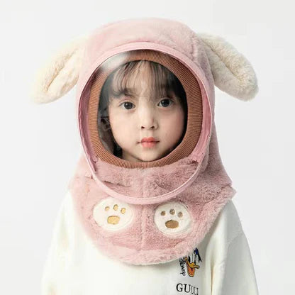 🧸❄️Bonnet d'hiver pour enfants avec masque coupe-vent amovible – Chaud, mignon et sûr ! | SOLDES BLACK FRIDAY -50 % 🎁 