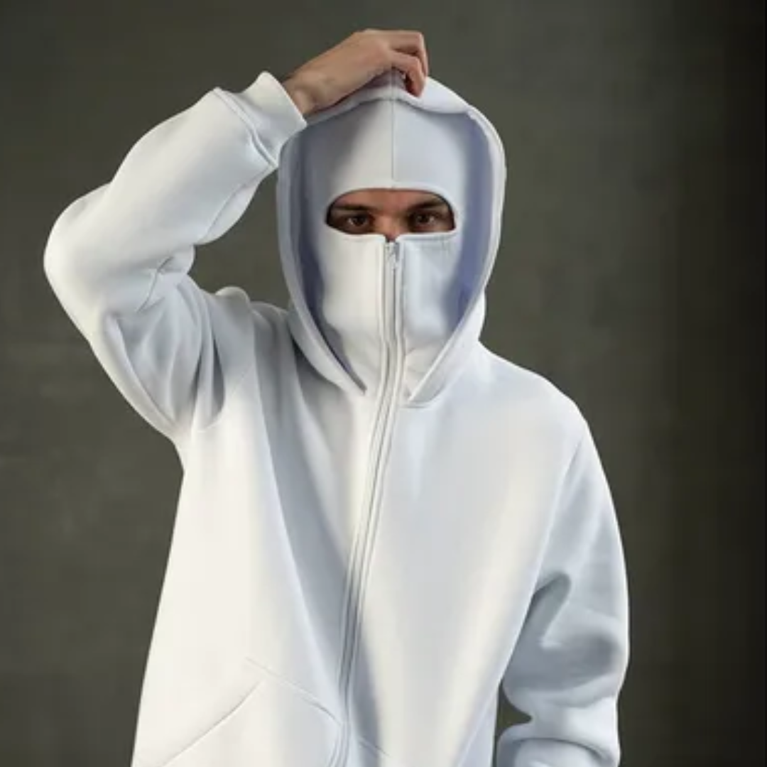 NINJA-KAPUZENPULLOVER MIT STURMHAUBE